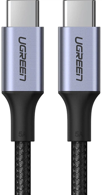 Кабель Ugreen US316 USB Type-C to USB Type-C Cable Aluminum Case with Braided 1.5 м Black (UGR-70428) - зображення 2