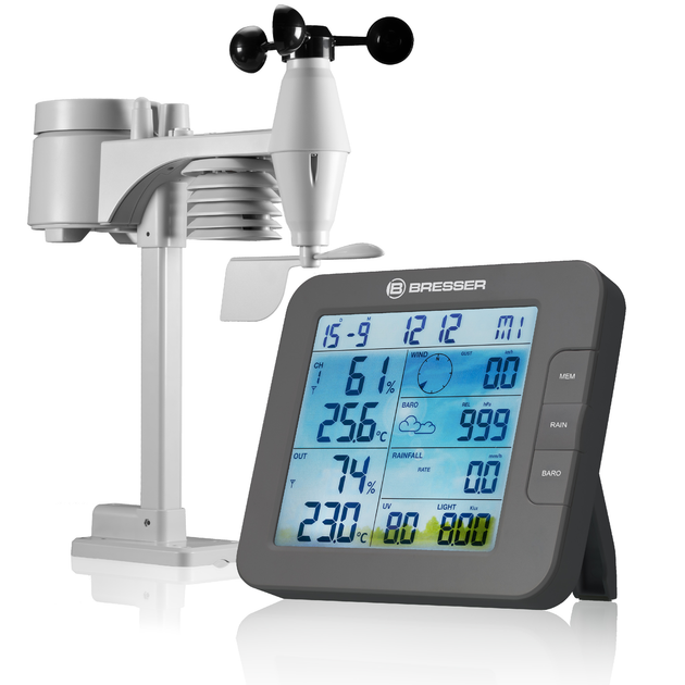 Метеостанція Bresser Smart Home 7-in-1 Weather Center ClimateConnect Grey (7003600QT5000) - изображение 1