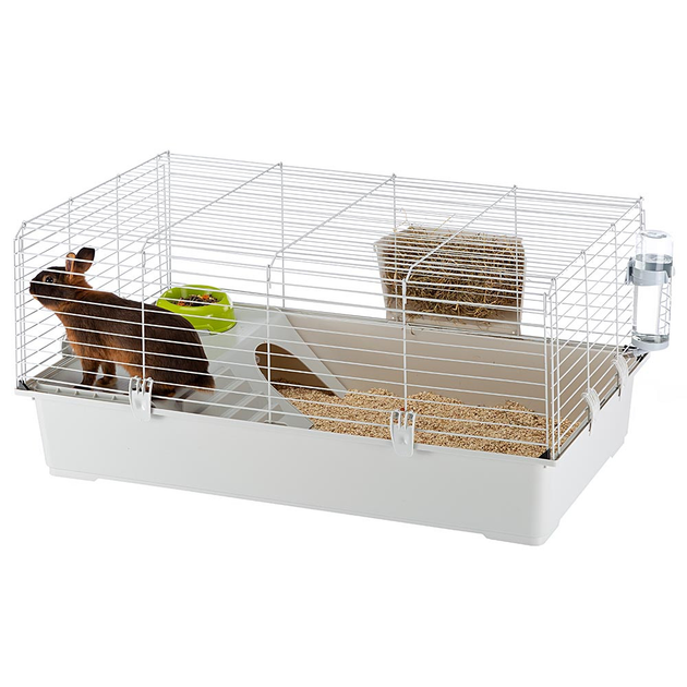 Клітка для кроликів та морських свинок Ferplast Rabbit 100 95х57х46 см Біла (57052370) - зображення 2