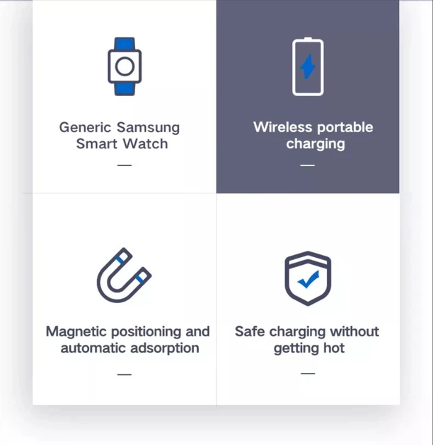 Брелок-зарядка для смарт-часов Samsung Galaxy Watch 4-5 T09 - Фото 11 Брелок-зарядка для смарт-часов Samsung Galaxy Watch 4-5 T09 - изображение 11