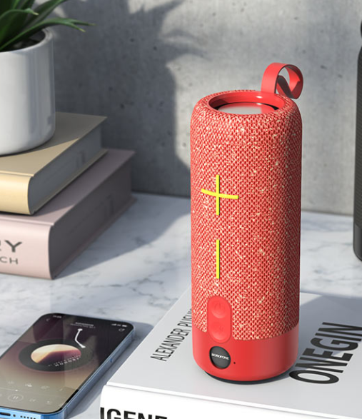 Портативная колонка BOROFONE Euphony sports BT speaker BR19 IPX5 AUX/USB/TF/FM TWS 5Wх2 red - изображение 2