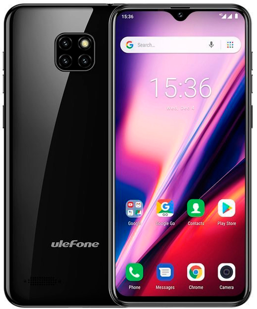 Smartfon Ulefone Note 7 1/16GB Black (TKOULFSZA0019) - obraz 1