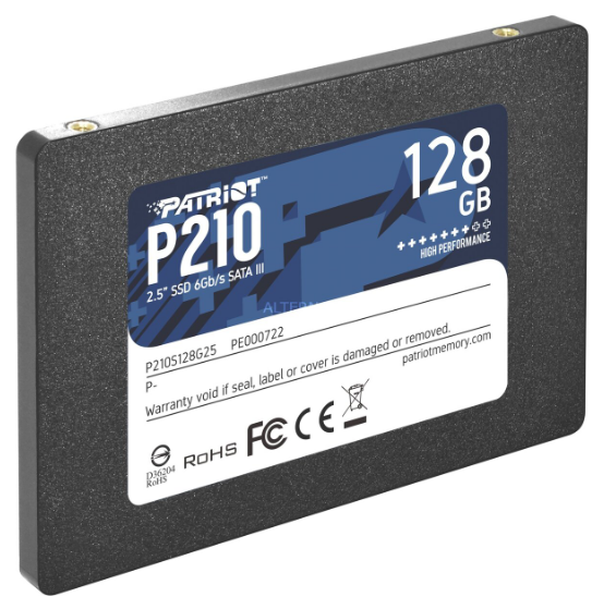 Твердотільний накопичувач SSD Жорсткий диск Patriot P210 128Gb 2.5" SATA III (6Gb/s) 3D TLC NAND (P210S128G25) - зображення 2