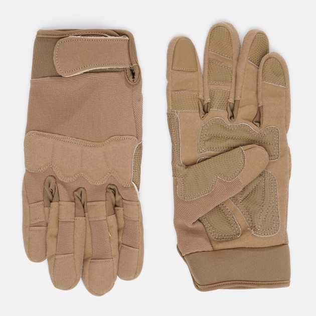 Тактические военные перчатки UAD Prometey полнопалые, сенсорные Койот M (UAD0018M) - изображение 1