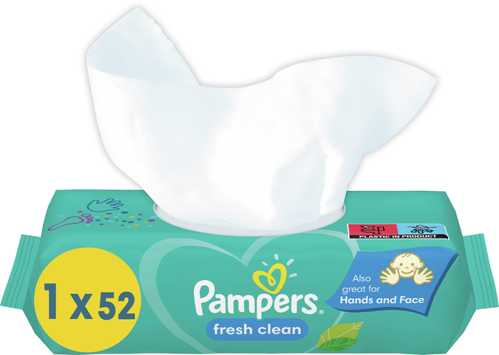 Chusteczki dla niemowląt Pampers Fresh Clean 52 szt. (8001841041360) - obraz 2