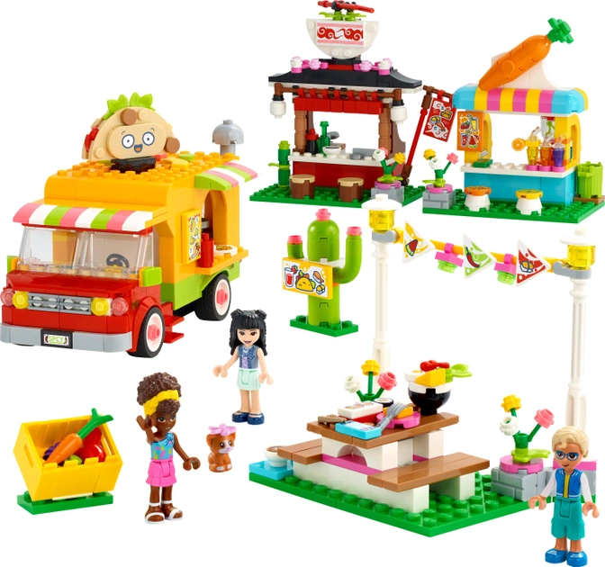 Конструктор LEGO Friends Ринок вуличної їжі 592 деталі (41701) - зображення 2