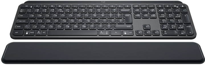 Клавіатура бездротова Logitech MX Keys Plus Advanced Wireless Illuminated Keyboard with Palm Rest Graphite (920-009416) - зображення 2