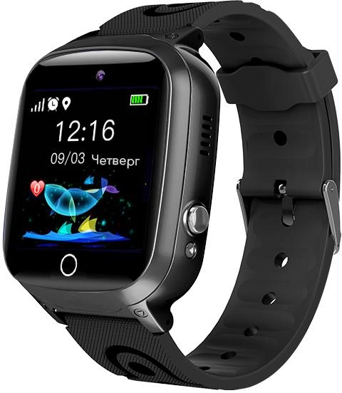 Smartwatch dla dzieci z GPS-tracker GOGPS ME K17 Black (K17BK) - obraz 2