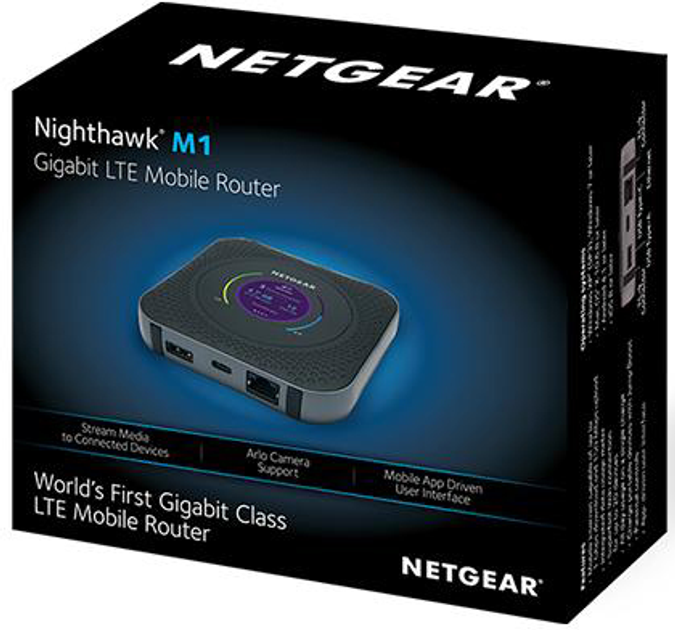 Router Wi-Fi Netgear MR1100 Nighthawk M1 LTE Czarny (MR1100-100EUS) - obraz 5