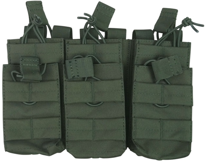 Подсумок Kombat под магазины АК Triple Duo Mag Pouch Оливковый (kb-tdmp-olgr) - изображение 2