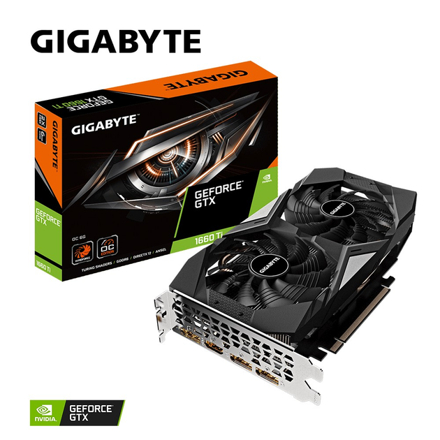 Видеокарта Gigabyte PCI-Ex GeForce GTX 1660 Ti OC 6GB GDDR6 (192bit ...