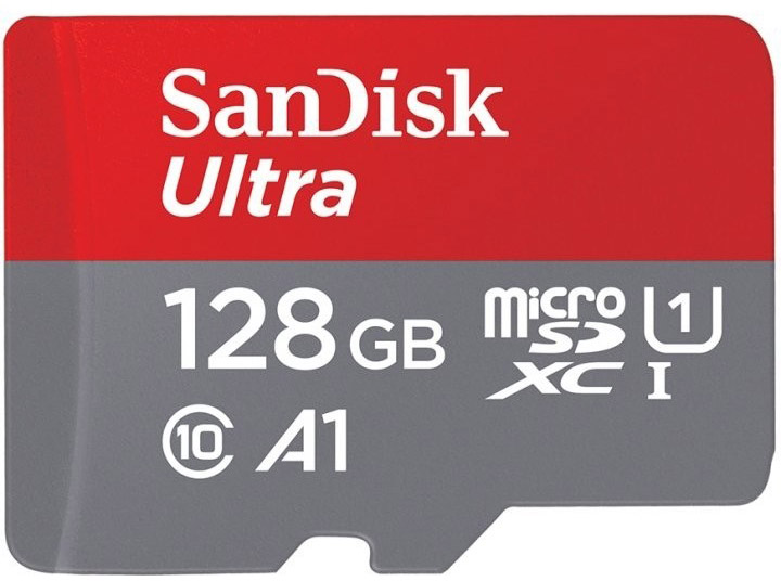Карта памяти SanDisk microSDXC Ultra 128GB Class 10 UHS-I A1 (SDSQUAB-128G-GN6MN) - изображение 1