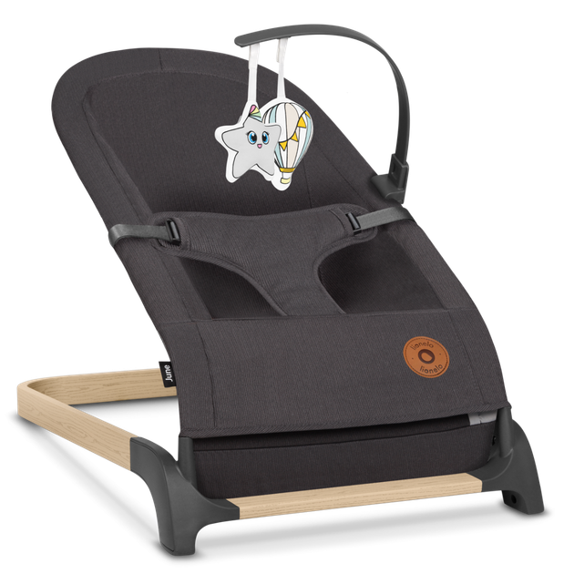 Детский шезлонг Lionelo JUNE AIR GREY GRAPHITE - изображение 3