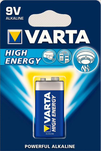 Батарея Крона Varta 6LR61 4922 (HIGH Energy) 9В – фото, відгуки ...