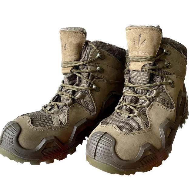 Тактические ботинки Single Sword Хаки, водонепроницаемая обувь для военных. 44 - изображение 1