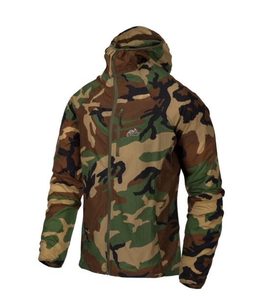Куртка Tramontane Jacket - Windpack Nylon Helikon-Tex US Woodland S Тактическая - изображение 1
