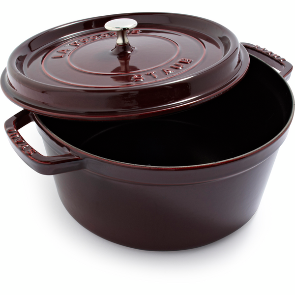 Каструля Staub Cast Iron 8,3 л бордова з кришкою (1103087) - изображение 2