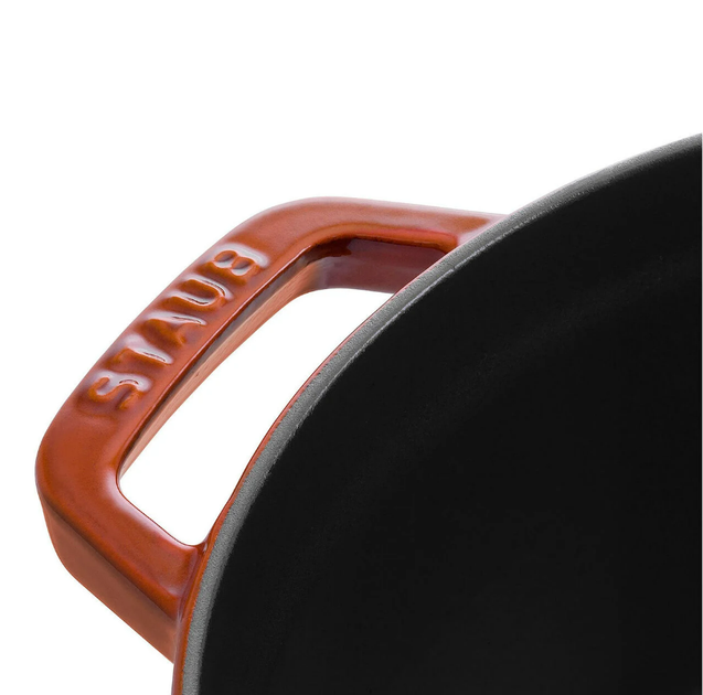 Кастрюля Staub Cast Iron 5,2 л оранжевая с крышкой (11026806) - Фото 3 Кастрюля Staub Cast Iron 5,2 л оранжевая с крышкой (11026806) - изображение 3