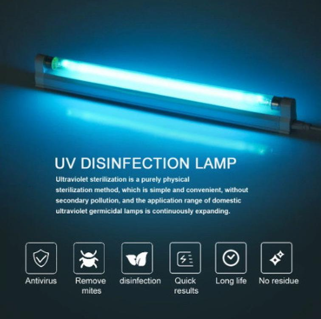 Бактерицидная лампа SP-T5-UV ультрафиолетовая Кварцевая лампа УФ-лампа 8W 32 см Белый (KG-6757) - Фото 6 Бактерицидная лампа SP-T5-UV ультрафиолетовая Кварцевая лампа УФ-лампа 8W 32 см Белый (KG-6757) - изображение 6