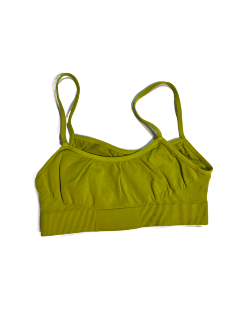 Tоп бесшовный женский на тонких бретелях Giulia Brassiere Fragile Sprout S/M Салатовый - Фото 2 Tоп бесшовный женский на тонких бретелях Giulia Brassiere Fragile Sprout S/M Салатовый - изображение 2