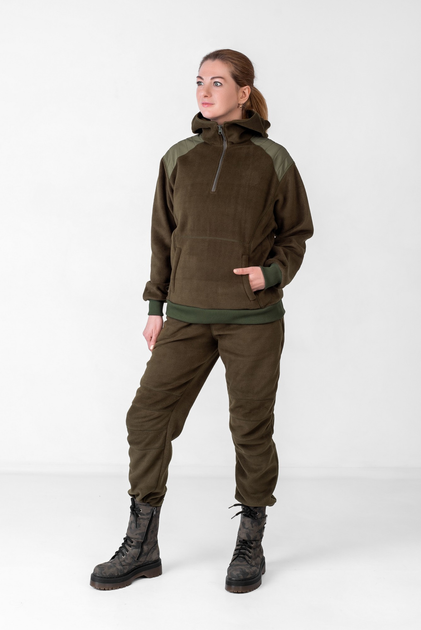 Костюм Eva Military спортивний флісовий, тактичний жіночий колір хакі, розмір M (44-48) - зображення 2