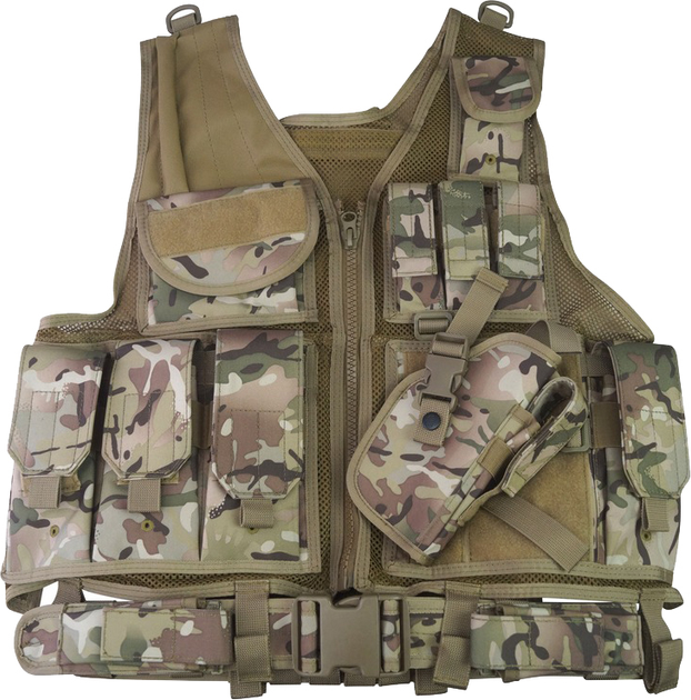 Жилет розвантаження Kombat UK Cross-draw Tactical Vest Мультикам (kb-cdtv-btp) - зображення 1