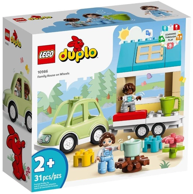 Конструктор LEGO DUPLO Town Сімейний будинок на колесах 31 деталь (10986) - зображення 1