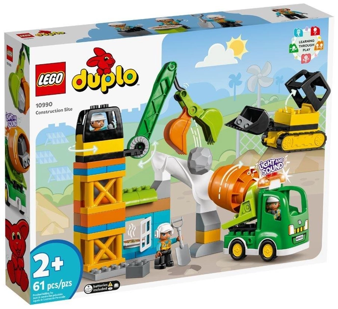 Конструктор LEGO DUPLO Town Будівельний майданчик 61 деталь (10990) - зображення 1