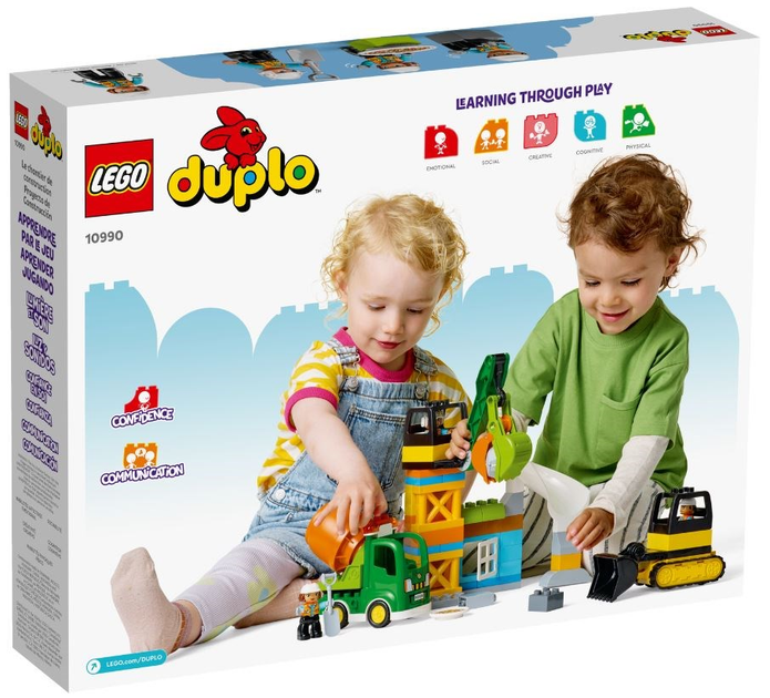 Конструктор LEGO DUPLO Town Будівельний майданчик 61 деталь (10990) - зображення 7