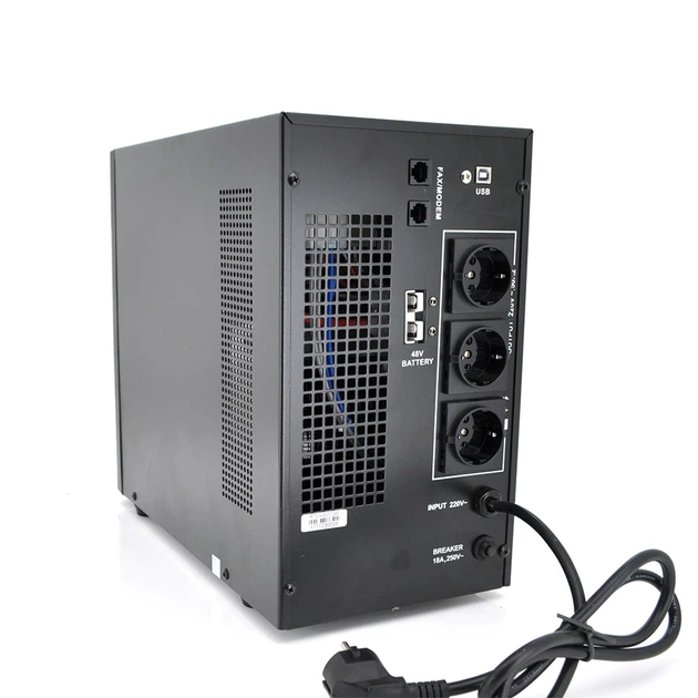 ИБП Ritar RTSW-3000 LCD, Lin.int., 3xSchuko, металл (RTSW-3000 D48/12309) - изображение 2