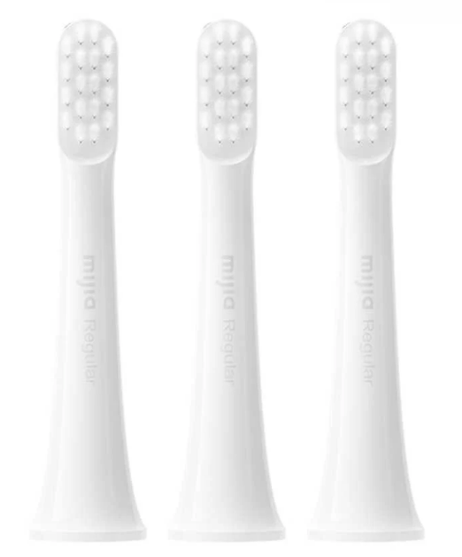 Насадки для зубної щітки Xiaomi MiJia Sonic Electric Toothbrush T100 White (3шт) MBS302 - Фото 1 Насадки для зубної щітки Xiaomi MiJia Sonic Electric Toothbrush T100 White (3шт) MBS302 - зображення 1