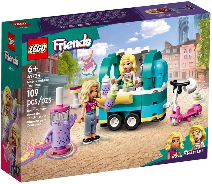 Zestaw klocków LEGO Friends Bubble Tea mobilna kawiarnia 109 elementów (41733) - obraz 1