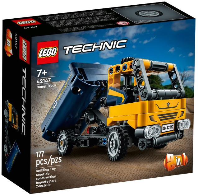 Zestaw klocków LEGO Technic Wywrotka 177 elementów (42147) - obraz 1