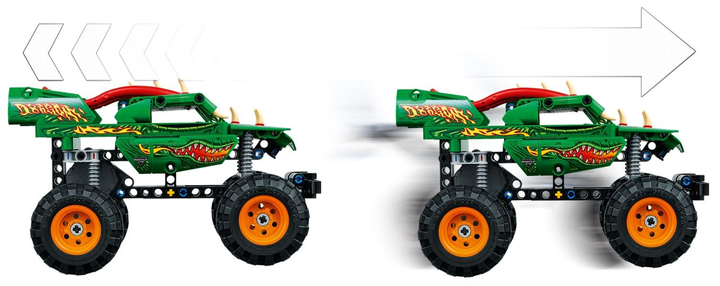 Zestaw klocków LEGO Technic Monster Jam Dragon 217 elementów (42149) - obraz 4