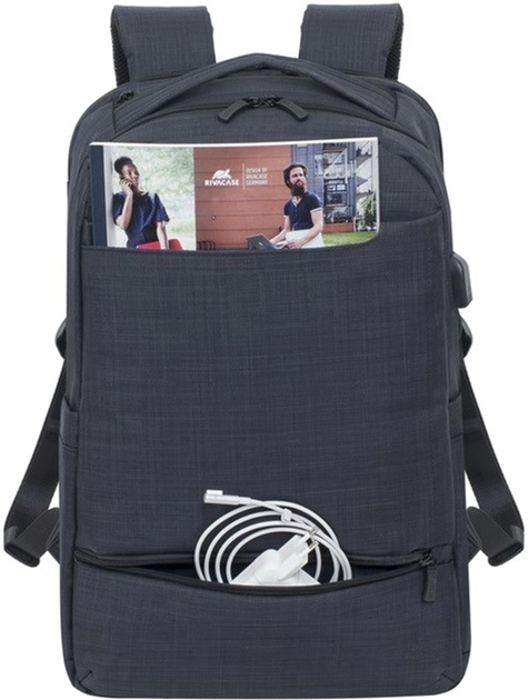 Plecak na laptopa RivaCase 8365 17.3" Czarny (8365 (czarny)) - obraz 4