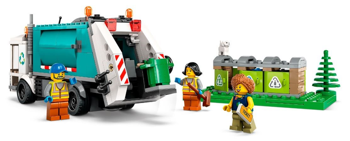Zestaw klocków LEGO City Ciężarówka recyklingowa 261 element (60386) - obraz 3