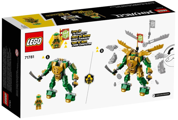 Zestaw klocków LEGO Ninjago Starcie Lloyda z Mechem EVO 223 elementy (71781) - obraz 6