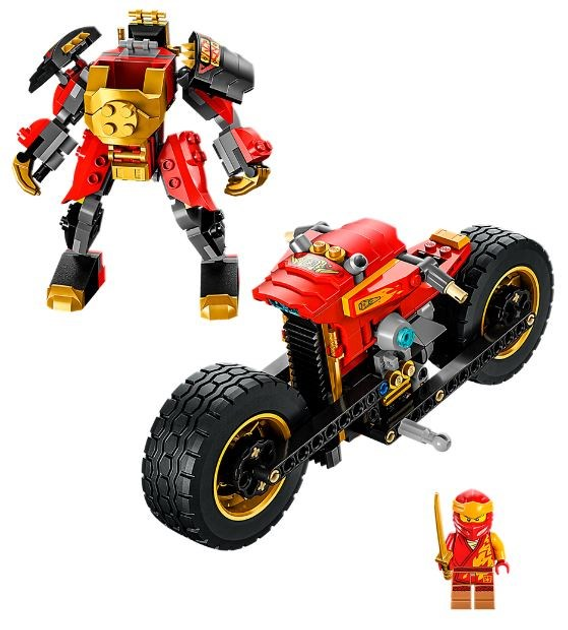 Конструктор LEGO Ninjago Робот-вершник Кая EVO 312 деталей (71783) - зображення 3