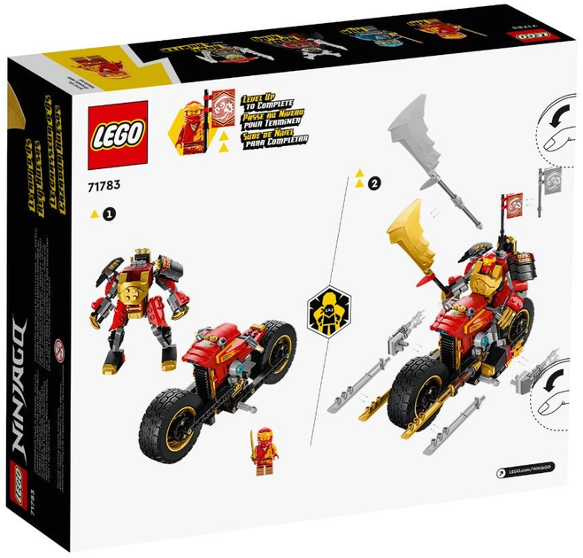 Конструктор LEGO Ninjago Робот-вершник Кая EVO 312 деталей (71783) - зображення 7
