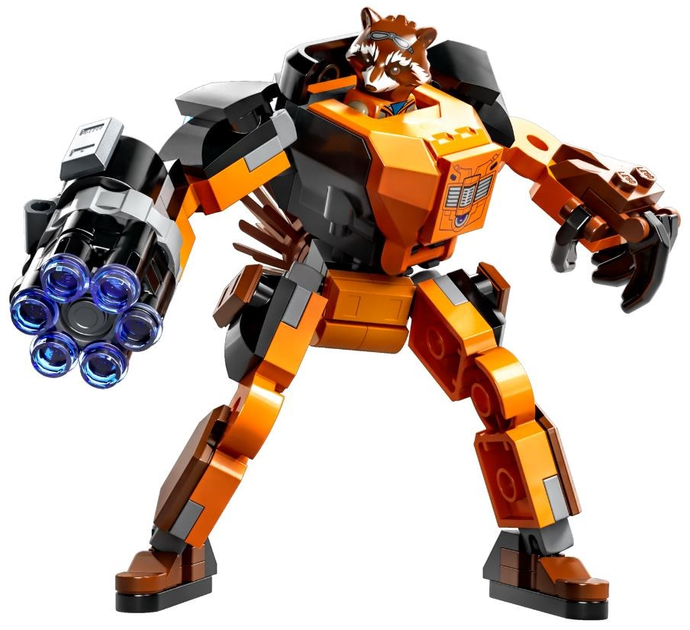 Zestaw klocków LEGO Super Heroes Mechaniczna zbroja Rocketa 98 elementów (76243) - obraz 2