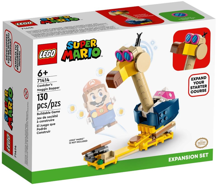 Конструктор LEGO Super Mario Conkdor's Noggin Conkdor's Noggin Bopper Додатковий набір 130 деталей (71414) - зображення 1