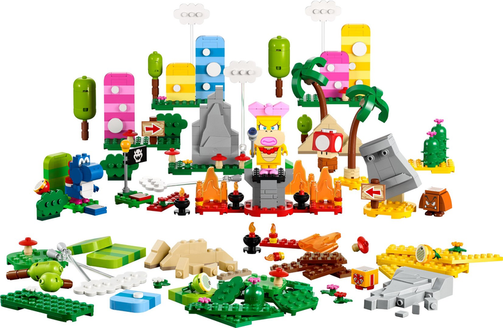 Zestaw klocków LEGO Super Mario Kreatywna skrzyneczka – zestaw twórcy 588 elementów (71418) - obraz 2