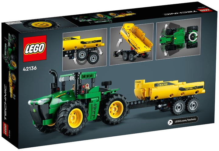 Конструктор LEGO Technic John Deere 9620R 4WD Tractor 390 деталей (42136) - зображення 8