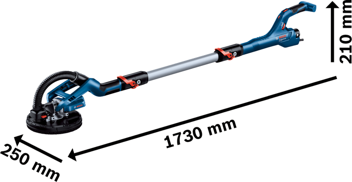 Вакуумная шлифовальная машина (жираф) по гипсокартону Bosch Professional GTR 550, 550 Вт, 1.1-2.3 м, Constant speed, набор тарелок и шлиф.кругов, чемодан (06017D4020) - изображение 20