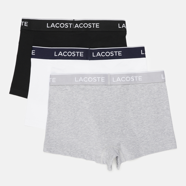 Набор трусов шорты мужской Lacoste 5H3389-NUA L 3 шт (8001034925002_3614032897292_2000003512522) - изображение 2