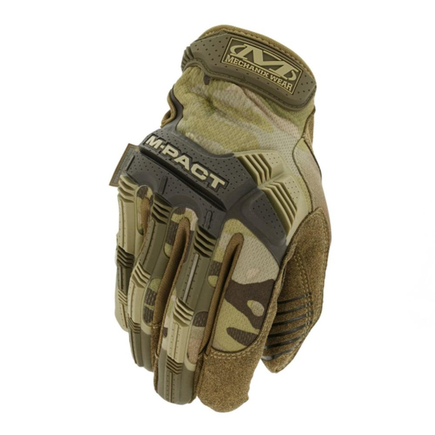 Рукавички тактичні Mechanix Wear M-Pact MultiCam XL із захистом від ударів Військові рукавички ЗСУ армійські - зображення 1