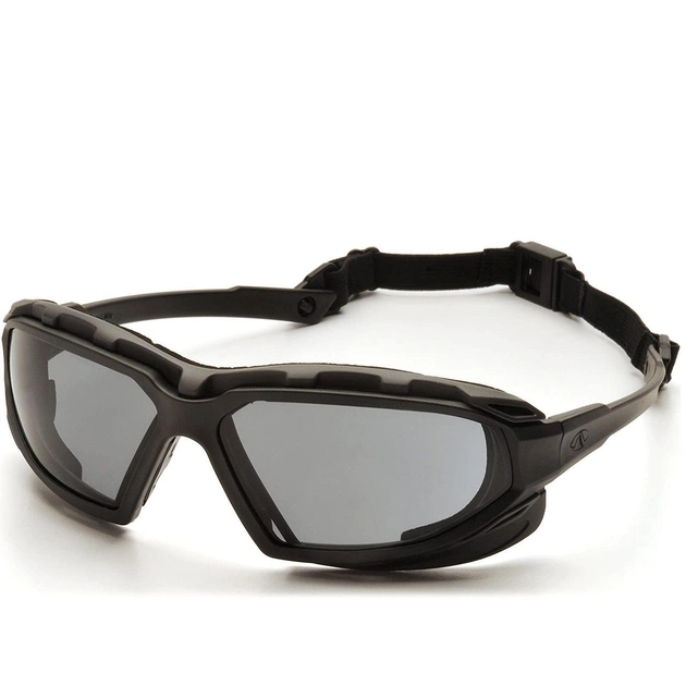 Тактичні окуляри балістичні Pyramex Highlander Plus Safety Goggles Сірі захисні для стрільби - зображення 1
