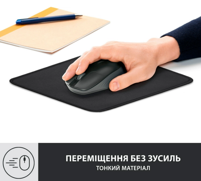 Килимок для мишi Logitech Studio Series Graphite (956-000049) (6794330) - Фото 2 Килимок для мишi Logitech Studio Series Graphite (956-000049) (6794330) - изображение 2