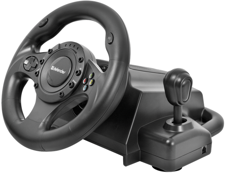 Кермо ігрове Defender Forsage Drift USB/PS2/PS3 з педалями - Фото 2 Кермо ігрове Defender Forsage Drift USB/PS2/PS3 з педалями - зображення 2