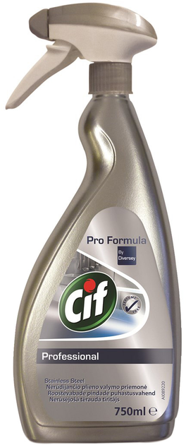 Cif Professional Stainless Steel&Glass Business Solutions Cleaner 750 ml (7615400116713) - obraz 1